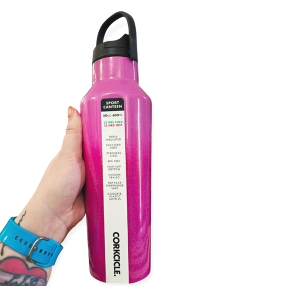 New Corkcicle Sport Canteen 20 Oz Pink Ombre Unicorn Kiss Corkcicle Water Bottle - Picture 6 of 16